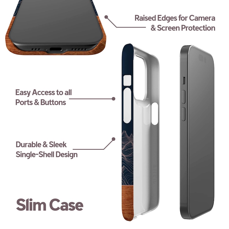 Mountain Line Phone Case for iPhone 18 Pro, 17, 16 Pro Max, 16e, 15 Plus, 14, 13 Mini, 12 - MagSafe, Samsung & Pixel Models image 7