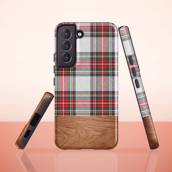 Tartan Plaid Phone Case for Samsung Galaxy S23, Galaxy S22 Ultra, S21 FE, S20 Plus, S10, S10 Plus, S9, S9 Plus, Galaxy S21 Ultra