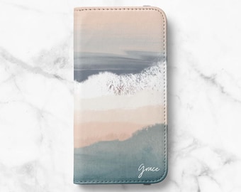 Personalised Wallet Case For iPhone 13, 13 Pro, 12 Pro, 11, SE, Custom Folio Case For Samsung Galaxy S21, S21 Plus, S21 Ultra, S20, S10