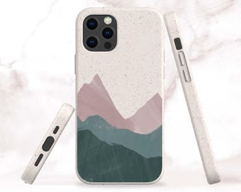 Mountain Biodegradable Phone Case for iPhone 17, Air, 16 Pro Max, 15 Plus, 14 Pro, 13 Mini, 12, 11 - Samsung S25, S24 Ultra, S23 Plus