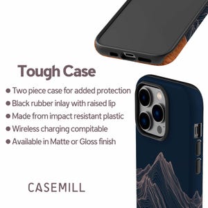 Mountain Line Phone Case for iPhone 18 Pro, 17, 16 Pro Max, 16e, 15 Plus, 14, 13 Mini, 12 - MagSafe, Samsung & Pixel Models image 4