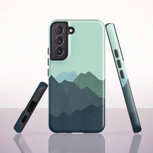 Teal Mountain Phone Case for Samsung Galaxy S26, S25 FE, S24 Plus, S23 Ultra, S21 FE, S20 - iPhone & Pixel Models