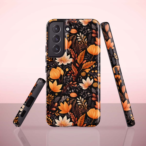 Autumn Floral Phone Case for Samsung Galaxy S23, Galaxy S22 Ultra, S21 FE, S20 Plus, S10, S10 Plus, S9, S9 Plus, Galaxy S21