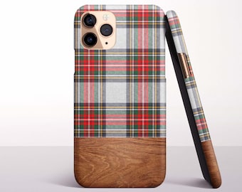 Tartan Plaid Phone Case for iPhone 18 Pro, 17, 16 Pro Max, 16e, 15 Plus, 14, 13 Mini, 12 - MagSafe, Samsung & Pixel Models