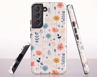 Muted Floral Phone Case for Samsung Galaxy S26, S25, S24 Plus, S23 Ultra, S21 FE, S20 - A73, A57, A37, A26, A17