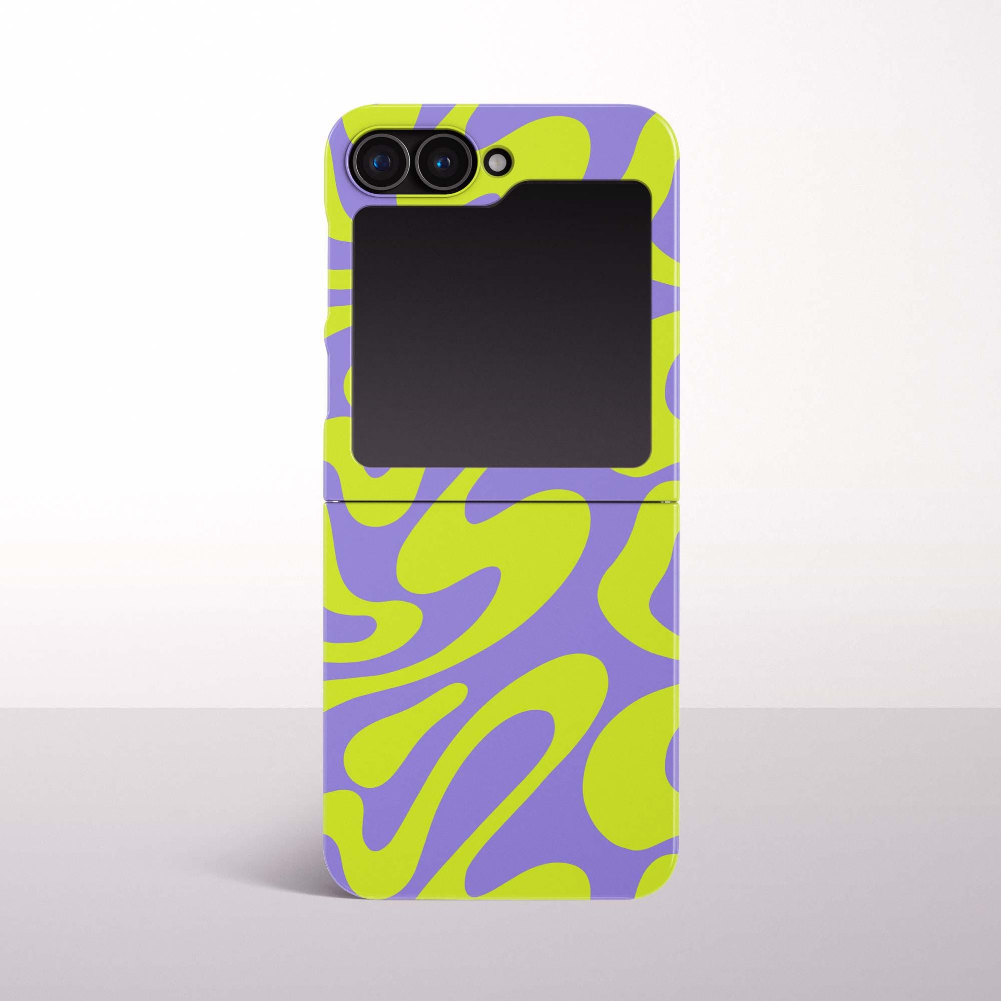 Y2K Swirl Phone Case for Samsung Galaxy Z Flip 7, 6/7 FE, 5, 4, 3