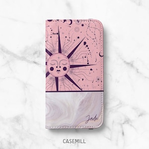 Funda tipo billetera personalizada para Samsung Galaxy S21, S21 Plus, S21 Ultra, S20, S10, funda tipo libro personalizada para iPhone 13, 13 Pro, 12 Pro, 11, SE