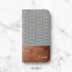 Capa carteira personalizada para iPhone 14, 14 Plus 13, 13 Pro Max, 12 Pro, SE, Samsung Galaxy S21, S21 Plus, S21 Ultra, S20, capa fólio personalizada