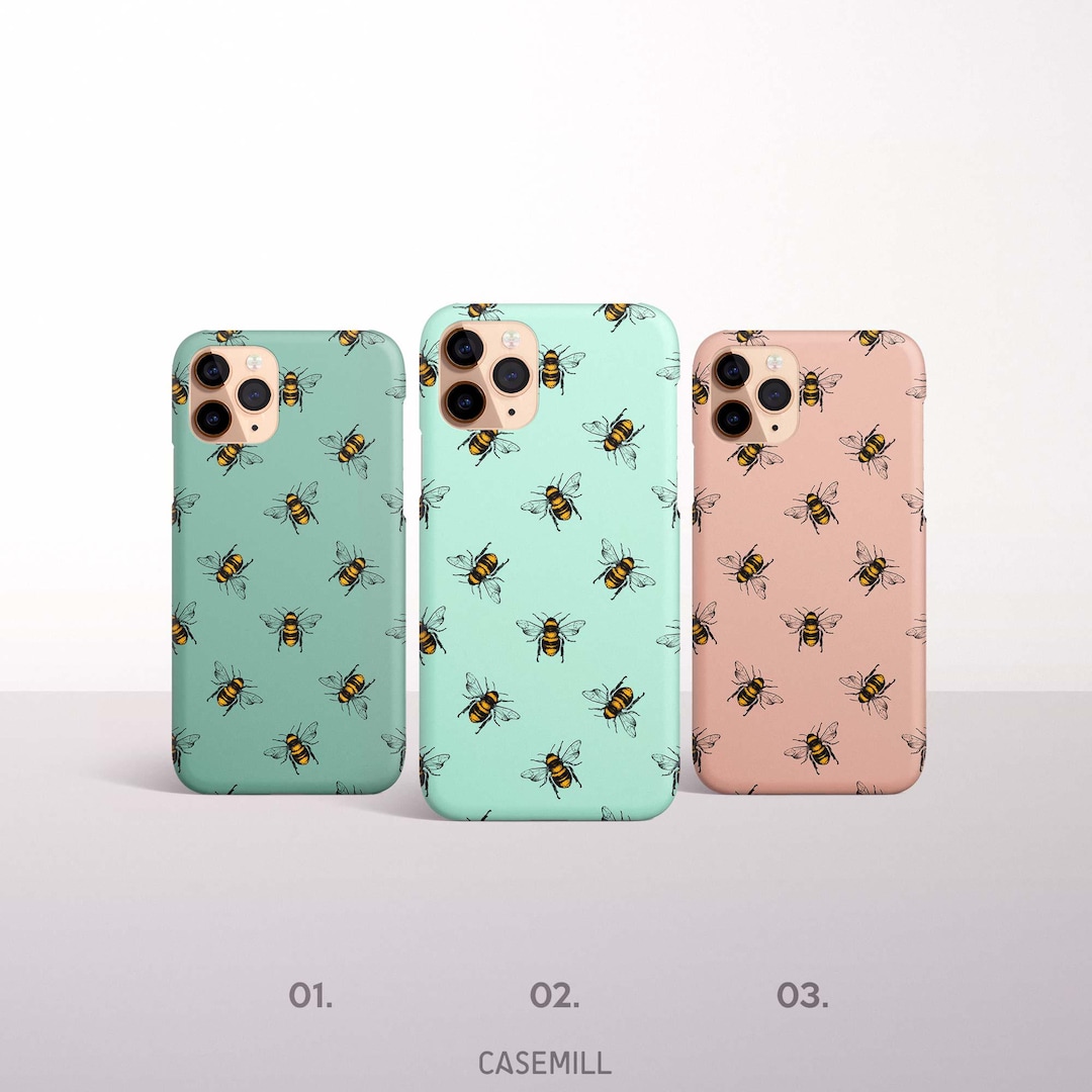 Coque Silicone IPhone 12 à 17 Pro Max - Motif Fleur D'abeille - Ultra Fine TPU - Neuf En Emballage