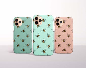 Bee Phone Case for iPhone 17, 16 Pro Max, 16e, 15 Plus, 14 Pro, 13 Mini, 12, 11 - MagSafe, Samsung & Pixel Models