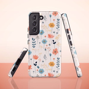 Muted Floral Phone Case for Samsung Galaxy S23, Galaxy S22 Ultra, S21 FE, S20 Plus, S10, S10 Plus, S9, S9 Plus, Galaxy S21