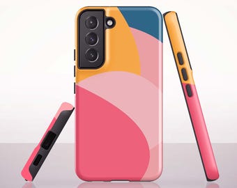 Pastell Geometrische Handytasche für Samsung Galaxy S26, S25, S24 Plus, S23 Ultra, S21 FE, S20 - A73, A57, A37, A26, A17