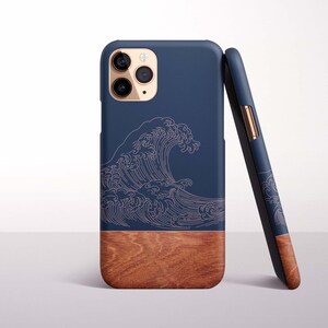 Japanese Wave Phone Case for iPhone 17, 16 Pro Max, 16e, 15 Plus, 14 Pro, 13 Mini, 12, 11 - MagSafe, Samsung & Pixel Models