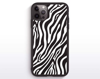 Zebra Print Phone Case for iPhone & Samsung | Animal Pattern Phone Cover