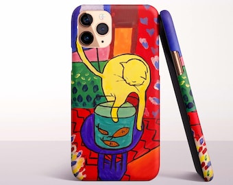 The Cat With Red Fish, Henri Matisse Phone Case for iPhone 17, 16 Pro Max, 16e, 15 Plus, 14 Pro, 13 Mini, 12, 11 - MagSafe, Samsung & Pixel