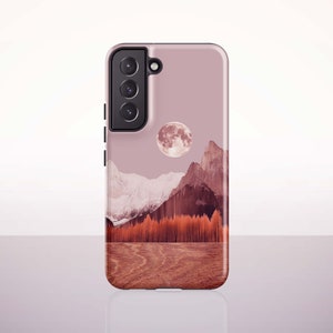 Moonlit Peaks Phone Case for Samsung Galaxy S24, Galaxy S23 Ultra, S21 FE, S20 Plus, S10, S10 Plus, S9, S9 Plus, Galaxy S22