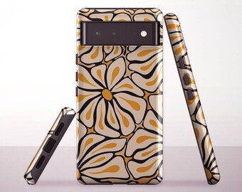 Neutral Floral Pattern Phone Case for Google Pixel 10 Pro XL, 9a, 8 Pro, 8a, 7a, 6 Pro - Samsung & iPhone Models