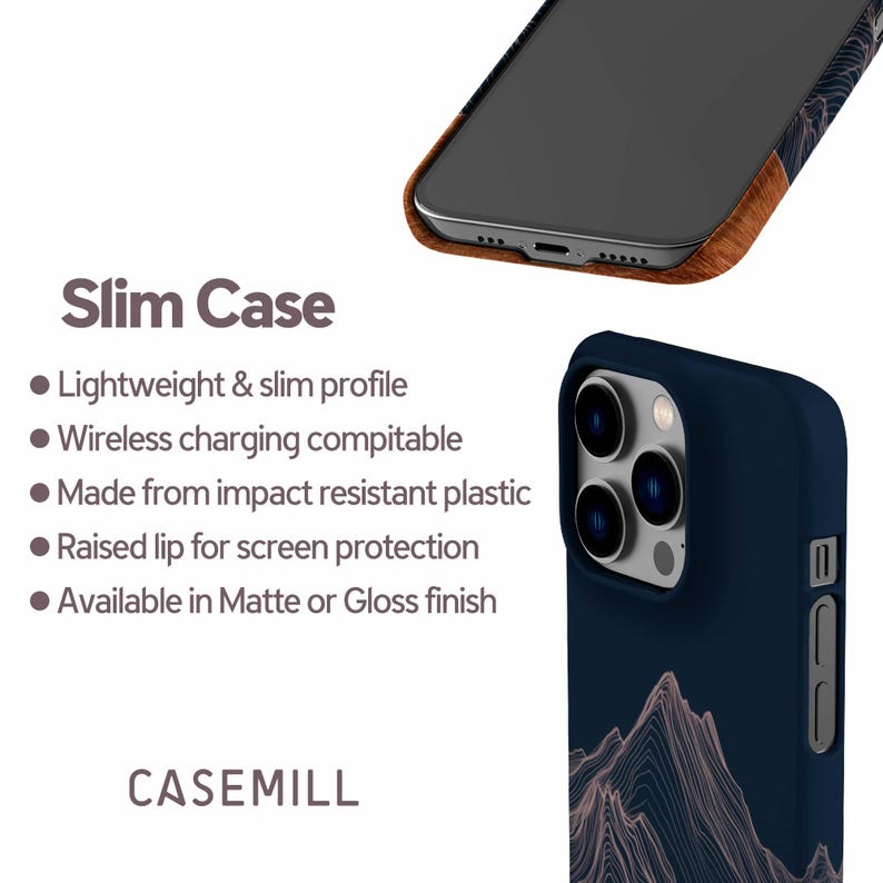 Mountain Line Phone Case for iPhone 18 Pro, 17, 16 Pro Max, 16e, 15 Plus, 14, 13 Mini, 12 - MagSafe, Samsung & Pixel Models image 6