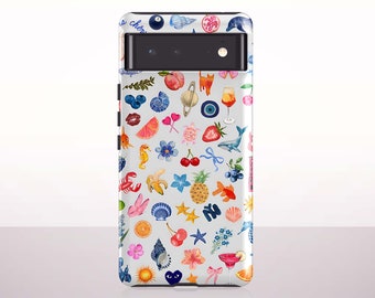 Cute Collage Phone Case For Pixel 8 Pro, Pixel 8, Pixel 7, Pixel 6 Pro, Pixel 6, Pixel 5, 4A, 4, 3A, 3