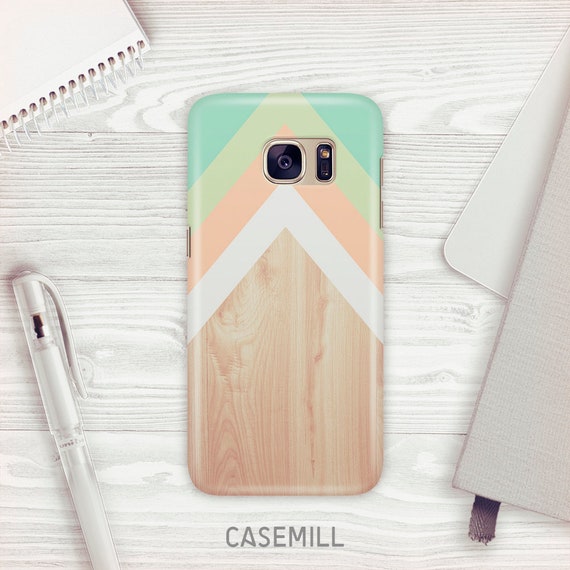 Chevron-Wood-Case-For-Samsung-Galaxy-S9-Aqua-Marine-...