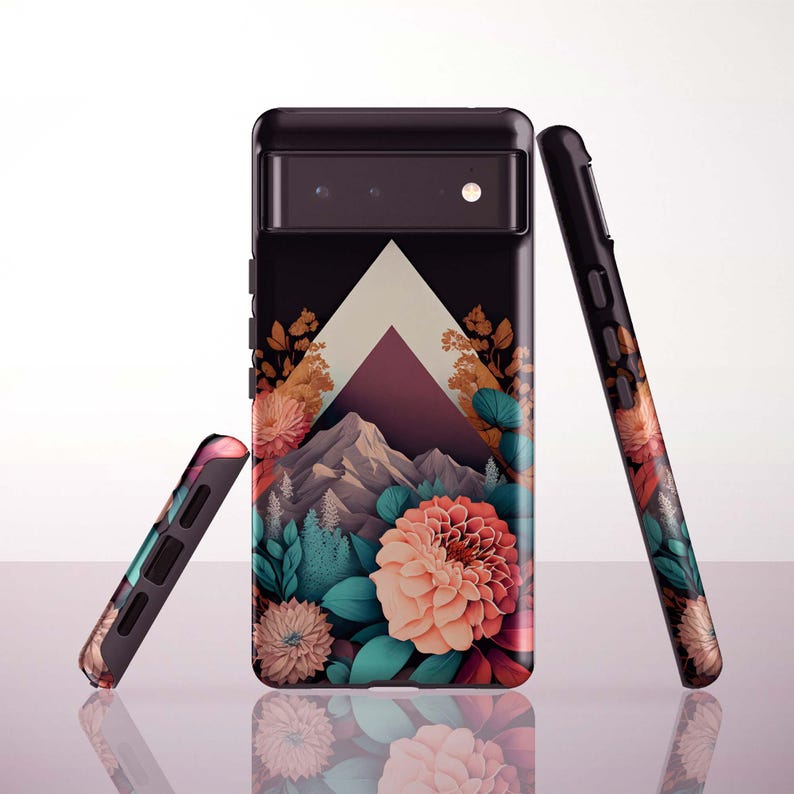Floral Mountain Phone Case for Google Pixel 10 Pro XL, 9a, 8 Pro, 8a ...
