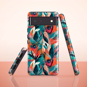 Abstract Floral Phone Case for Google Pixel 7, Pixel 6 Pro, Pixel 6, Pixel 5, Pixel 4a, Pixel 4, Pixel 4 xl, Pixel 3a, Pixel 3