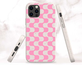 Biodegradable Retro Wave Phone Case for iPhone 18 Pro, 17, Air, 16 Pro Max, 15 Plus, 14 Pro, 13 Mini - Samsung S25, S24 Ultra, S23 Plus
