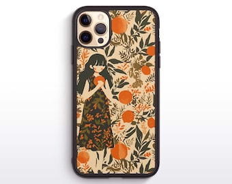 Fruit Citrus Phone Case for iPhone & Samsung | Green Orange Phone Cover