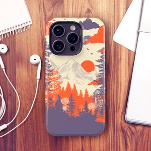 Forest Mountain Phone Case For iPhone 16e, iPhone 15 Pro Max, iPhone 14 Plus, iPhone 13 Mini, Samsung S25, S24 Plus, S23 Ultra, Pixel 9 Pro