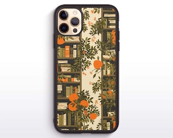 Citrus Book Shelf Phone Case for iPhone & Samsung |  Book Lover Phone Cover