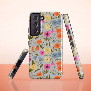 Floral Phone Case for Samsung Galaxy S23, Galaxy S22 Ultra, S21 FE, S20 Plus, S10, S10 Plus, S9, S9 Plus, Galaxy S21