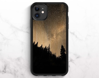 Wooden iPhone Case iPhone 11 Case Bamboo iPhone XR Case iPhone 8 Case iPhone 11 Pro Case iPhone XS Case iPhone 8 Plus Case Forest Print