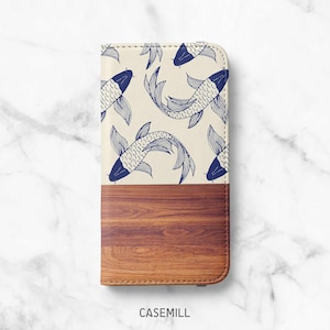 Wabi Sabi Wallet-telefoonhoesje voor iPhone 17, 16 Pro Max, 15 Plus, 14 Pro, 13 Mini, 12, 11 - flipcover kunstleer folio