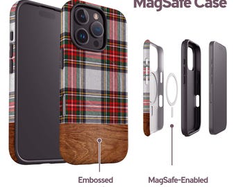 Tartan Plaid Phone Case for iPhone 17, 16 Pro Max, 16e, 15 Plus