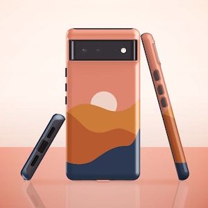 Minimalistic Landscape Phone Case for Google Pixel 7, Pixel 6 Pro, Pixel 6, Pixel 5, Pixel 4a, Pixel 4, Pixel 4 xl, Pixel 3a, Pixel 3