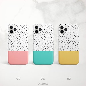 Polka Dot Pastel  Case For iPhone 15, 14 Pro, 13 Pro, 12, 11, Phone Case for Samsung S23, S22, S21, Cell Phone Case for Pixel 7, 6, 5