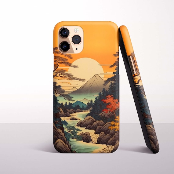 Japanese Landscape Phone Case for iPhone 18 Pro, 17, 16 Pro Max