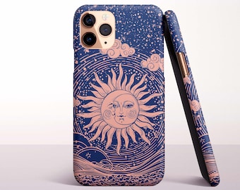 Celestial Sun and Sea Scene Phone Case for iPhone 17, 16 Pro Max, 16e, 15 Plus, 14 Pro, 13 Mini, 12, 11 - MagSafe, Samsung & Pixel Models