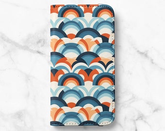 Arches Pattern Card Wallet Case For Samsung Galaxy S23, S22 Plus, S21, S21 Plus, S21 Ultra, S20, S20 Ultra, S10, S10 Plus, S9 Plus, S8