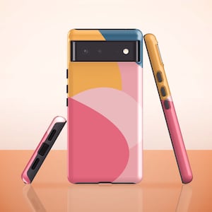 Pastel Geometric Phone Case for Google Pixel 7, Pixel 6 Pro, Pixel 6, Pixel 5, Pixel 4a, Pixel 4, Pixel 4 xl, Pixel 3a, Pixel 3