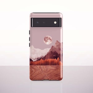 Moonlit Peaks Phone Case for Google Pixel 8, Pixel 8 Pro, Pixel 7, Pixel 6, Pixel 4a, Pixel 4, Pixel 4 xl, Pixel 3a, Pixel 5