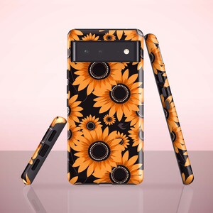 Dark Sunflower Phone Case for Google Pixel 7, Pixel 6 Pro, Pixel 6, Pixel 5, Pixel 4a, Pixel 4, Pixel 4 xl, Pixel 3a, Pixel 3