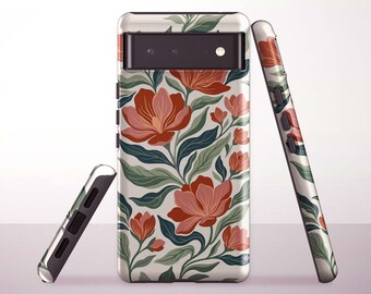 Soft Botanical Bloom Phone Case for Google Pixel 10 Pro XL, 9a, 8 Pro, 8a, 7a, 6 Pro - Samsung & iPhone Models