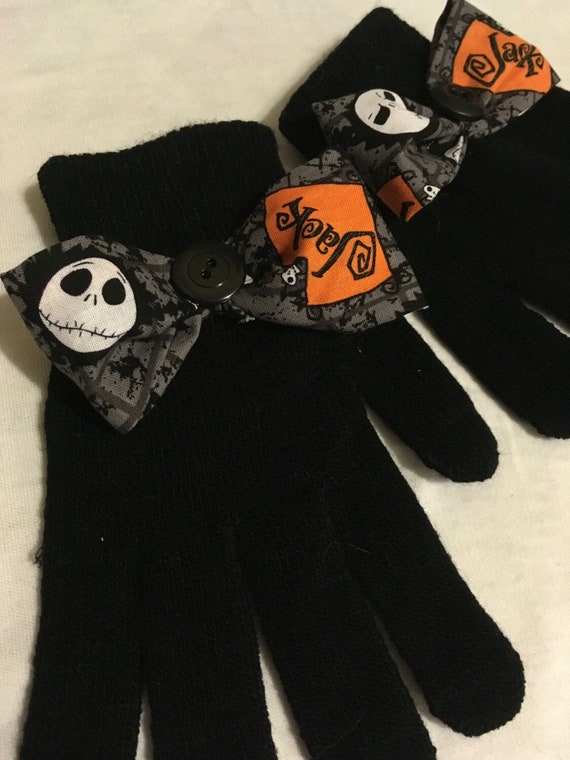 Jack Skellington gloves Halloween Etsy