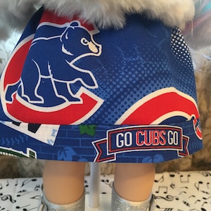 Chicago Cubs doll skirt
