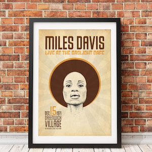 Miles Davis Live at the GasLight, Original Print Design (Officially Licensed) -Print Only