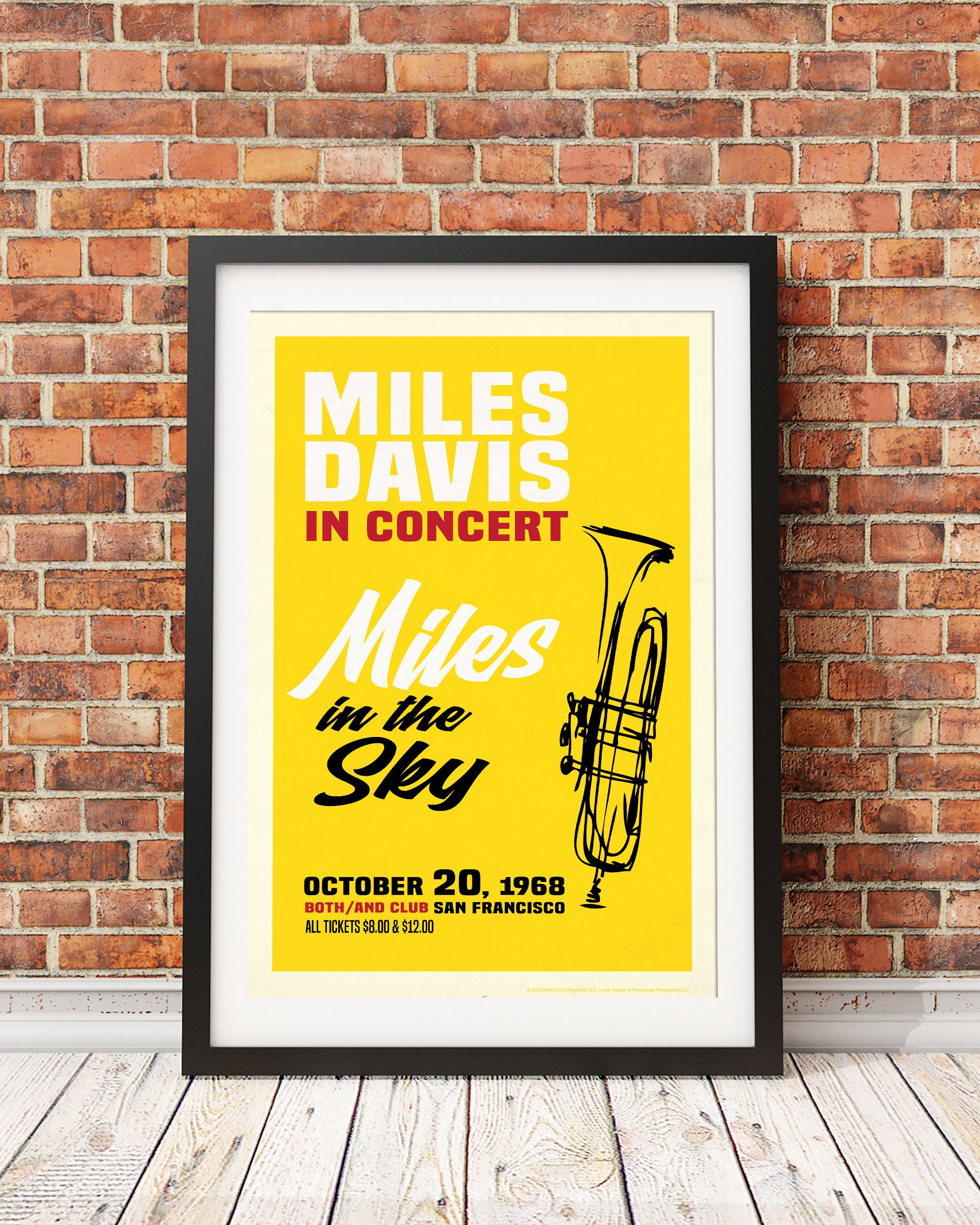Miles Davis Live in San Francisco, Original Print Design