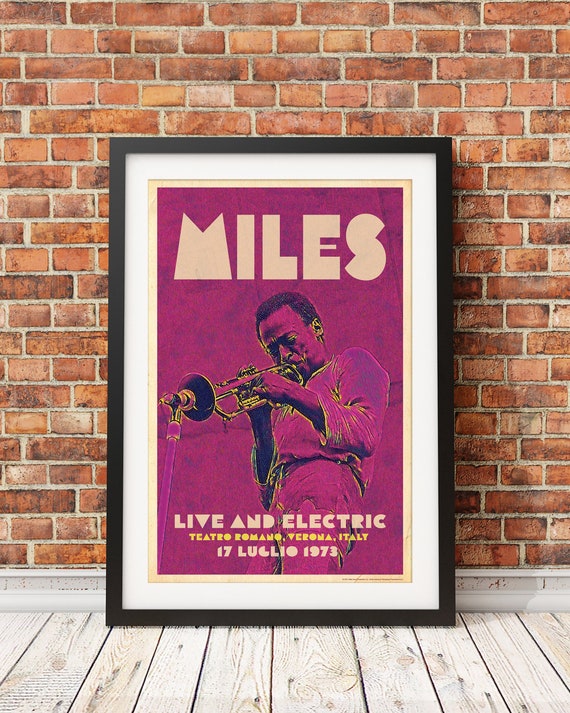 Miles Davis Live in Italy, Original Print Design (officially