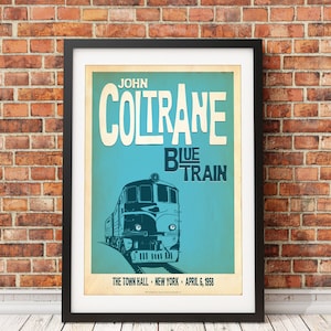 John Coltrane, Blue Train, Original Print Design (Officially Licensed) -Print Only