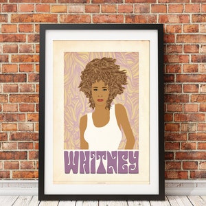 Whitney Houston, I Wanna Dance with Somebody Print Design (Officially Licensed) -Print Only